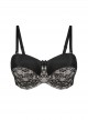 Soutien-gorge bandeau Superfit Lace Noir - Charnos