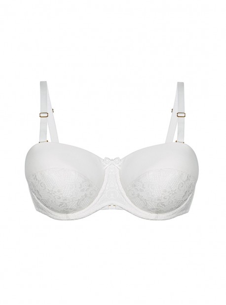 Soutien-gorge bandeau Superfit Lace Ivoire - Charnos