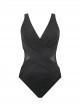 Maillot de bain gainant Crossover Noir - Illusionists - "M" - Miraclesuit swimwear