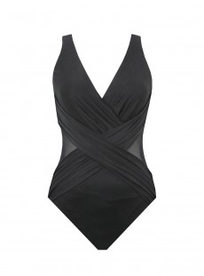Maillot de bain gainant Crossover Noir - Illusionists - "M" - Miraclesuit swimwear