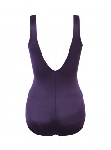 Maillot de bain gainant Crossover Prune - Illusionists - "M" - Miraclesuit swimwear