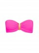 Haut de maillot de bain Bandeau Bijou Rose fluo - Color Mix
