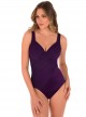 Maillot de bain gainant Revele Prune - Les Unis - "M" - Miraclesuit swimwear