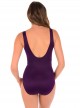 Maillot de bain gainant Revele Prune - Les Unis - "M" - Miraclesuit swimwear