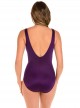 Maillot de bain gainant Crossover Prune - Illusionists - "M" - Miraclesuit swimwear