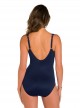 Maillot de bain gainant Madero Bleu Marine - Net Work - "W" - Miraclesuit swimwear