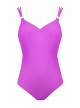 Maillot de bain sculptant 1 pièce Mirabasic Urania - Violet - Miradonna