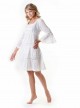 Robe de plage manche 3/4 blanche - Positano - Iconique
