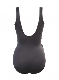 Maillot de bain gainant Revele Gris - Rock Solid - "M" - Miraclesuit Swimwear