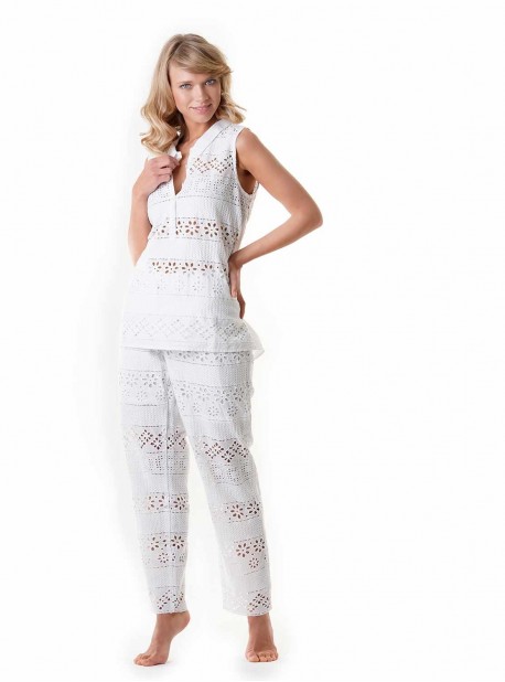 Chemise sans manche blanche - Positano - Iconique