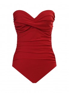 Maillot de bain gainant Madrid Rouge - Rock Solid - "M" -Miraclesuit Swimwear 