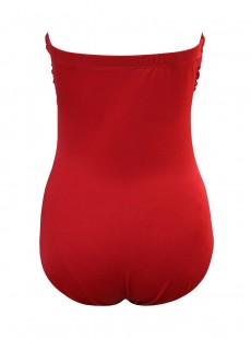 Maillot de bain gainant Madrid Rouge - Rock Solid - "M" -Miraclesuit Swimwear 