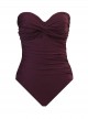 Maillot de bain gainant Madrid Bordeaux - Rock Solid - "M" -Miraclesuit Swimwear  