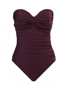 Maillot de bain gainant Madrid Bordeaux - Rock Solid - "M" -Miraclesuit Swimwear   