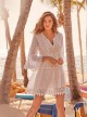 Robe de plage manches évasées blanche - Amalfi - Iconique	