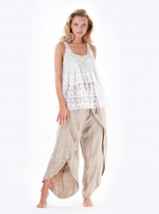 Pantalon large sable - Almafi - Iconique	