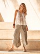 Pantalon large sable - Almafi - Iconique	