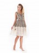 Robe brodée Kaki et Blanc - Desert Walk - Iconique	