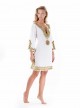 Kaftan brodé Blanc et Doré - Sahara Nights - Iconique