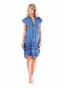Robe mi-longue sans-manche Denim - Indigo Pool - Iconique