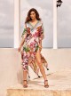 Poncho Maxi Fleurs Multicolore - Fuego - Iconique	