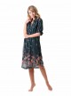 Robe chemise mi-longue Multicolore - Flora - Iconique	