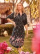 Robe chemise mi-longue Multicolore - Flora - Iconique	