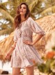 Robe blouse manches 3/4 Rose - Selva - Iconique	