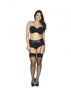 Soutien-gorge bandeau Deluxe Noir Amande - Curvy Kate Lingerie