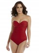 Maillot de bain gainant Madrid Rouge - Rock Solid - "M" -Miraclesuit Swimwear