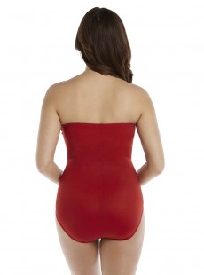 Maillot de bain gainant Madrid Rouge - Rock Solid - "M" -Miraclesuit Swimwear