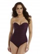 Maillot de bain gainant Madrid Bordeaux - Rock Solid - "M" -Miraclesuit Swimwear
