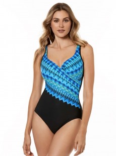 Maillot de bain gainant It's a Wrap - Cabana chic - "M" - Miraclesuit Swimwear