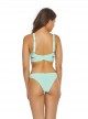 Culotte de bain Azura Smocked Bleu/Vert - PilyQ