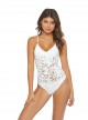Maillot de bain 1 pièce Water Lily Catherine Blanc - PilyQ