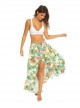 Robe de plage Paréo Tulum Carolina Imprimés fleuris - Pily Q