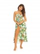 Robe de plage Paréo Tulum Carolina Imprimés fleuris - Pily Q