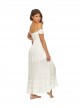 Robe de plage Longue bustier Water Lily Mishell Blanc - Pily Q