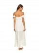 Robe de plage Longue bustier Water Lily Mishell Blanc - Pily Q