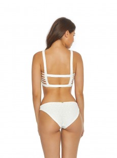 Culotte de bain à œillets Eyelet blanc - PilyQ