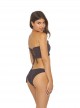 Culotte de bain Coco Smocked Marron - PilyQ