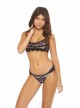Brassière de bain en dentelle Coco Lace Marron - PilyQ