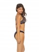 Culotte de bain en dentelle Coco Lace Marron - PilyQ