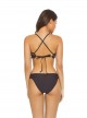 Culotte de bain en dentelle Coco Lace Marron - PilyQ