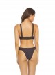 Culotte de bain Coco Stitched Marron - PilyQ
