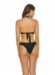 Haut de maillot de bain Triangle Réversible Twilight Seamless Wave Noir - PilyQ