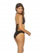 Culotte de bain réversible Twilight Seamless Wave Noir - PilyQ