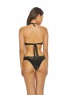 Culotte de bain réversible Twilight Seamless Wave Noir - PilyQ