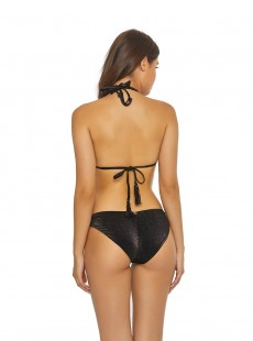 Culotte de bain Twilight Isla Noir pailletté - PilyQ