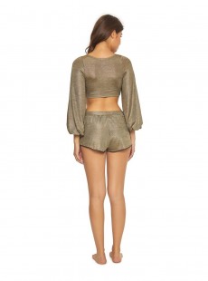 Short de plage Oro Halsey Doré - PilyQ